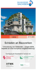 Vortrag Schäden an Bauwerken Bauakademie Sachsen